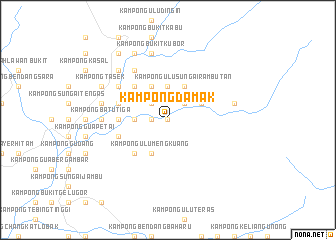 map of Kampong Damak