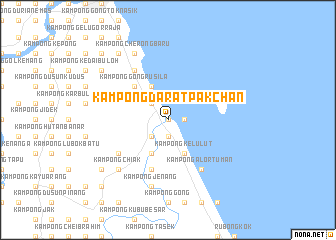 map of Kampong Darat Pak Chan