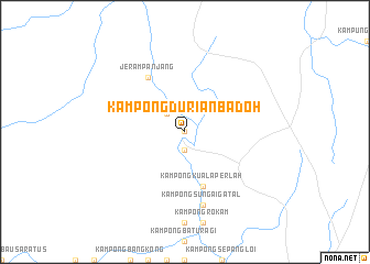 map of Kampong Durian Badoh
