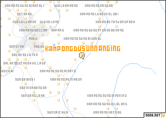 map of Kampong Dusun Nanding