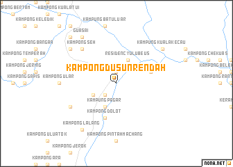 map of Kampong Dusun Rendah