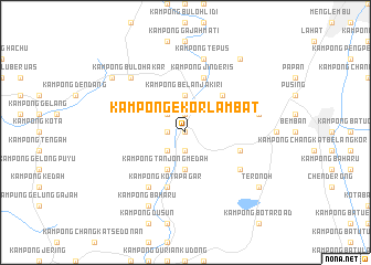 map of Kampong Ekor Lambat