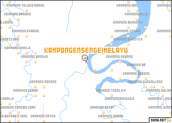 map of Kampong Ensengei Melayu