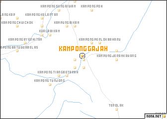 map of Kampong Gajah