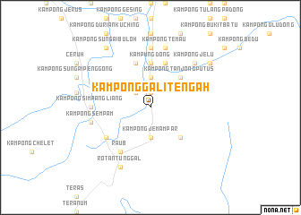 map of Kampong Gali Tengah