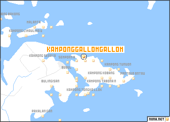 map of Kampong Gallom Gallom