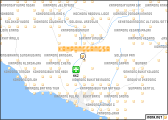 map of Kampong Gangsa