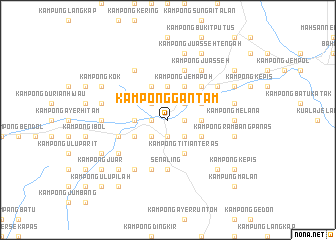 map of Kampong Gantam