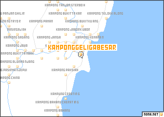 map of Kampong Geliga Besar