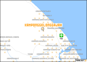 map of Kampong Gelong Gajah