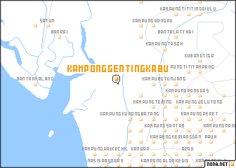 map of Kampong Genting Kabu