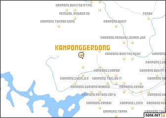 map of Kampong Gerdong