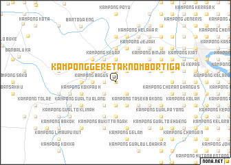 map of Kampong Geretak Nombor Tiga