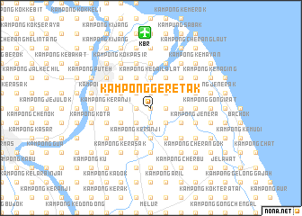 map of Kampong Geretak