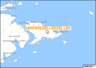 map of Kampong Gollom Gollom