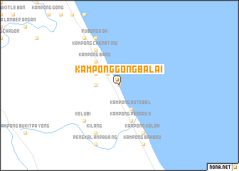 map of Kampong Gong Balai