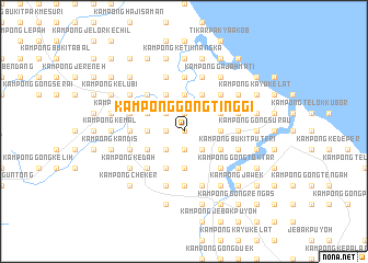 map of Kampong Gong Tinggi