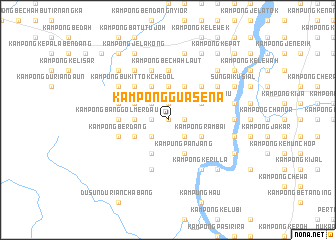 map of Kampong Gua Sena