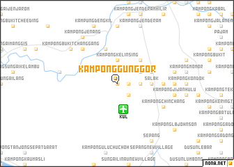 map of Kampong Gunggor