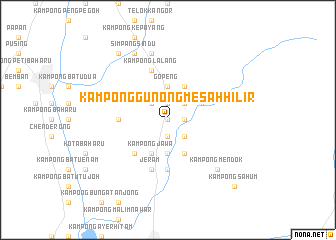 map of Kampong Gunong Mesah Hilir