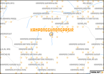 map of Kampong Gunong Pasir