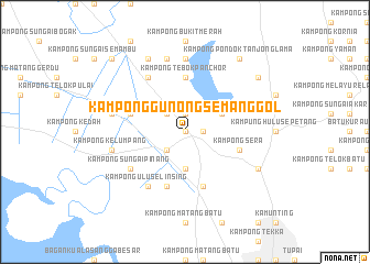 map of Kampong Gunong Semanggol