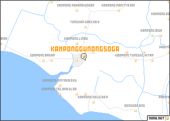 map of Kampong Gunong Soga