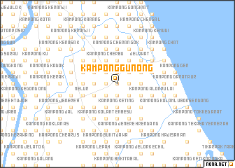 map of Kampong Gunong