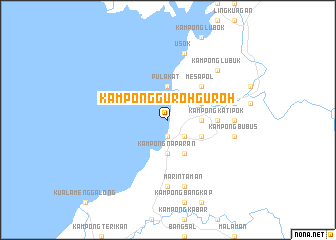 map of Kampong Guroh Guroh