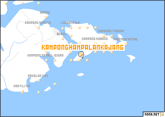 map of Kampong Hampalan Kajang