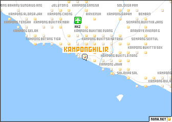 map of Kampong Hilir