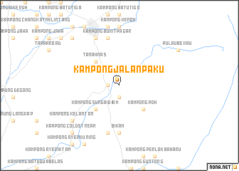 map of Kampong Jalan Paku