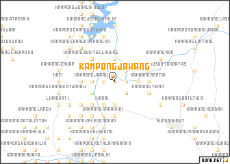 map of Kampong Jawang