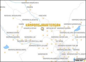 map of Kampong Jawa Tengah