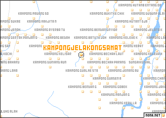 map of Kampong Jelakong Samat