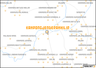 map of Kampong Jenderam Hilir