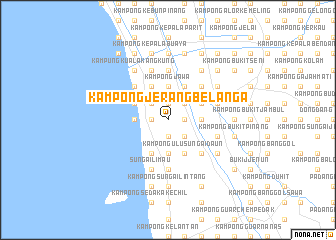 map of Kampong Jerang Belanga