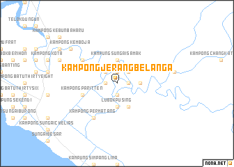 map of Kampong Jerang Belanga