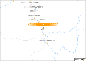 map of Kampong Karangan