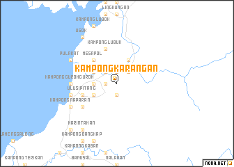 map of Kampong Karangan