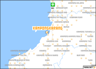 map of Kampong Karang