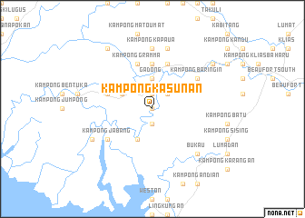 map of Kampong Kasunan