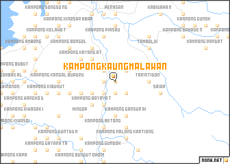 map of Kampong Kaung Malawan
