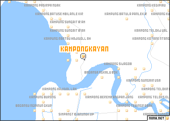 map of Kampong Kayan