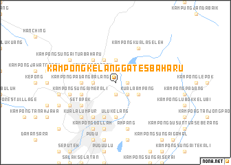 map of Kampong Kelang Gates Baharu