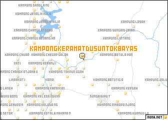 map of Kampong Keramat Dusun Tok Bayas