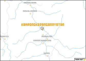 map of Kampong Kerangan Nyatan