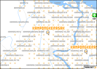 map of Kampong Kerasak