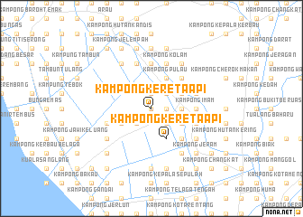 map of Kampong Kereta Api