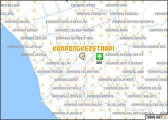 map of Kampong Kereta Api